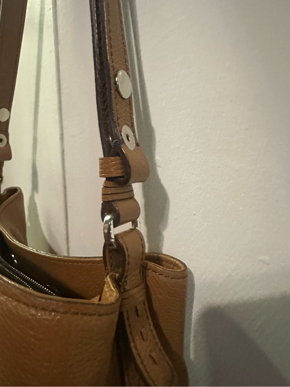 Brighton Clover Convertible Bucket Bag in toffee - Picture 8 of 8